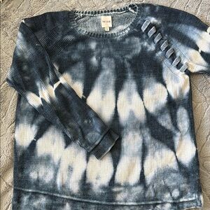 No Boundaries Blue Tie-Dye Women's Sweater